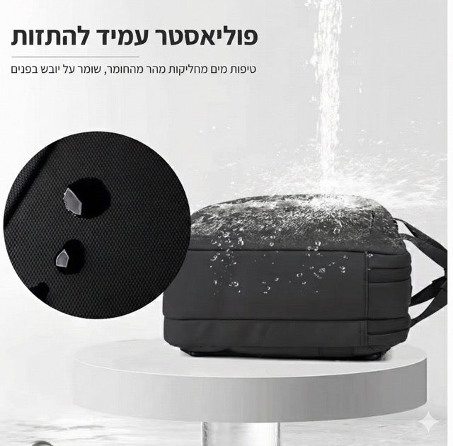 🎒 תיק גב / תיק עסקים פרימיום אפור 2-ב-1 – AOKING