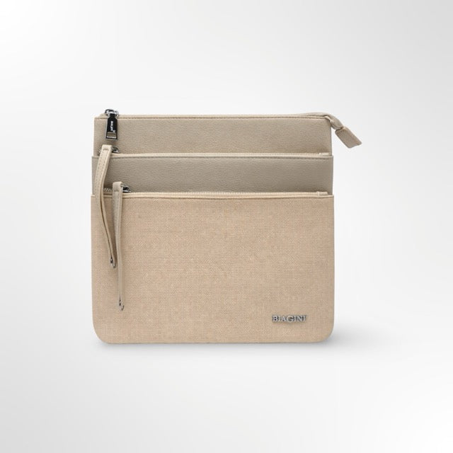 ✨ תיק גוף וכתף BIAGINI – יוקרה עם נוכחות ✨ זיפר