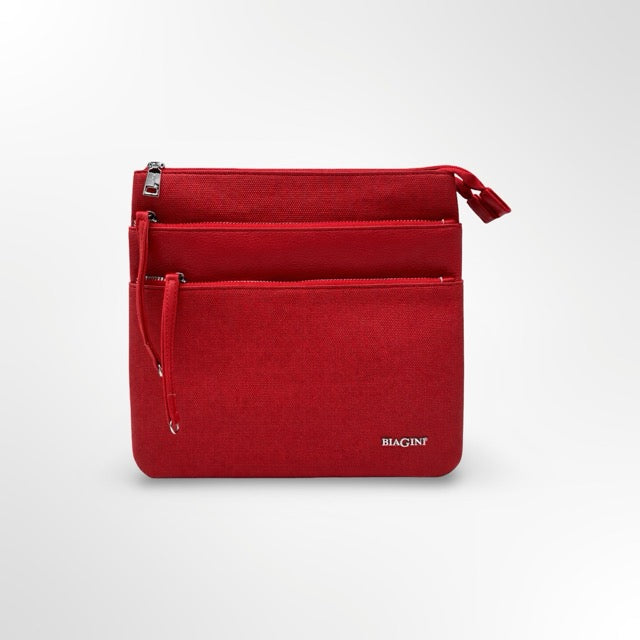 ✨ תיק גוף וכתף BIAGINI – יוקרה עם נוכחות ✨ זיפר