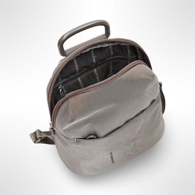 MANDARINA DUCK   תיק גב פנאי לנשים אפור חום